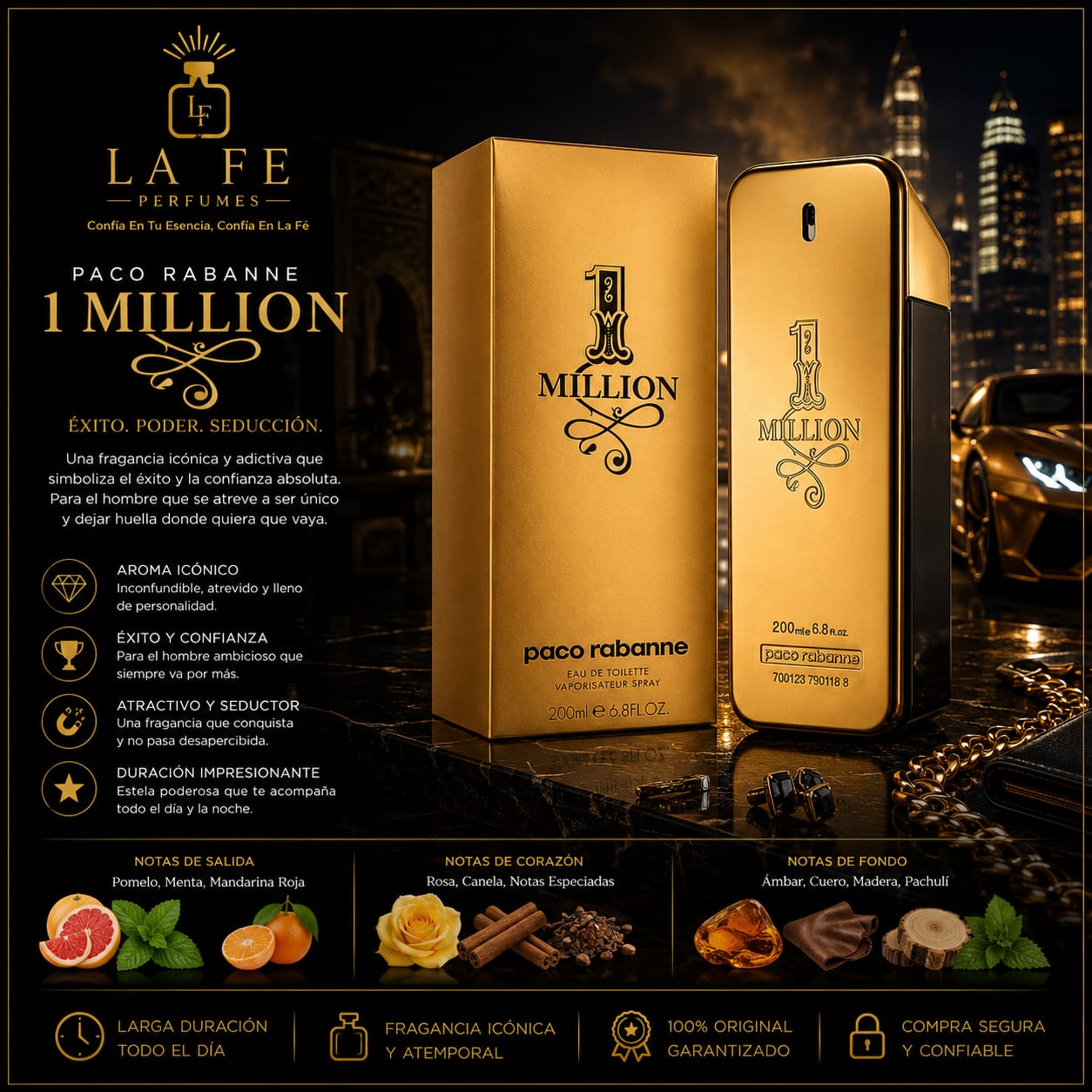 Paco Rabanne 1 Million Men 200ml EDT